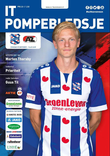 AZ Programma 29-okt-2017 Heerenveen uit